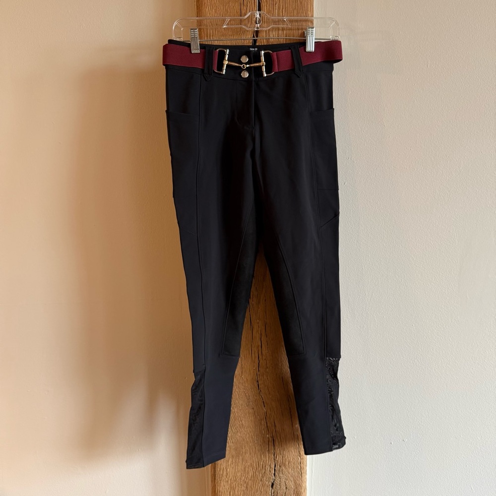 Free Ride Equestrian Breeches - BLACK - Size 28